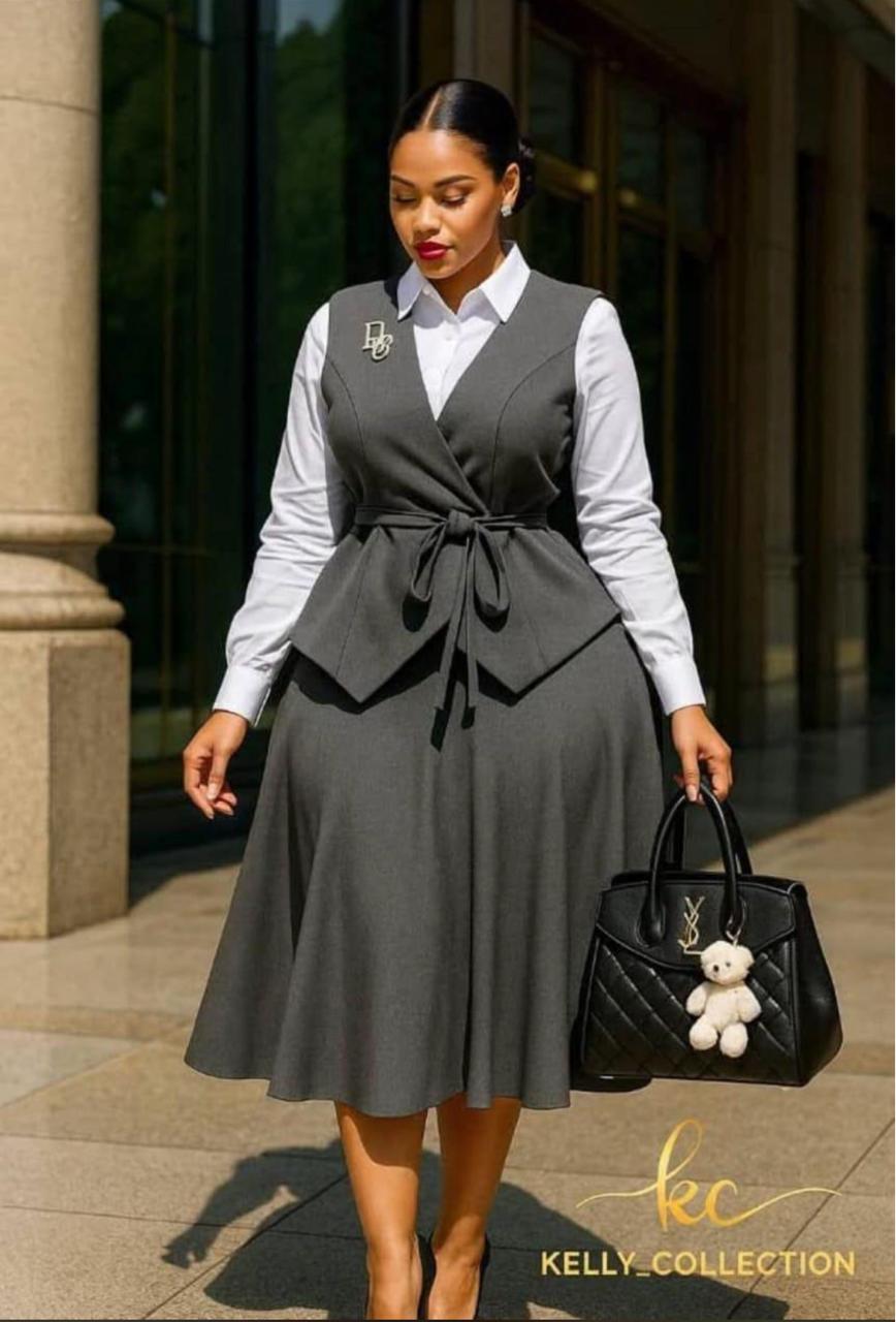 Complet jupe,chemise&gilet